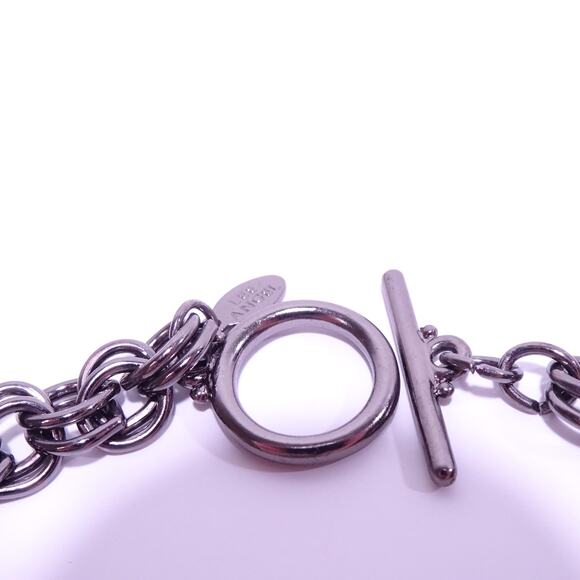 Lee Angel Neiman Marcus Black Resin Teardrop Y Statement Necklace NWT 298 - Picture 5 of 8